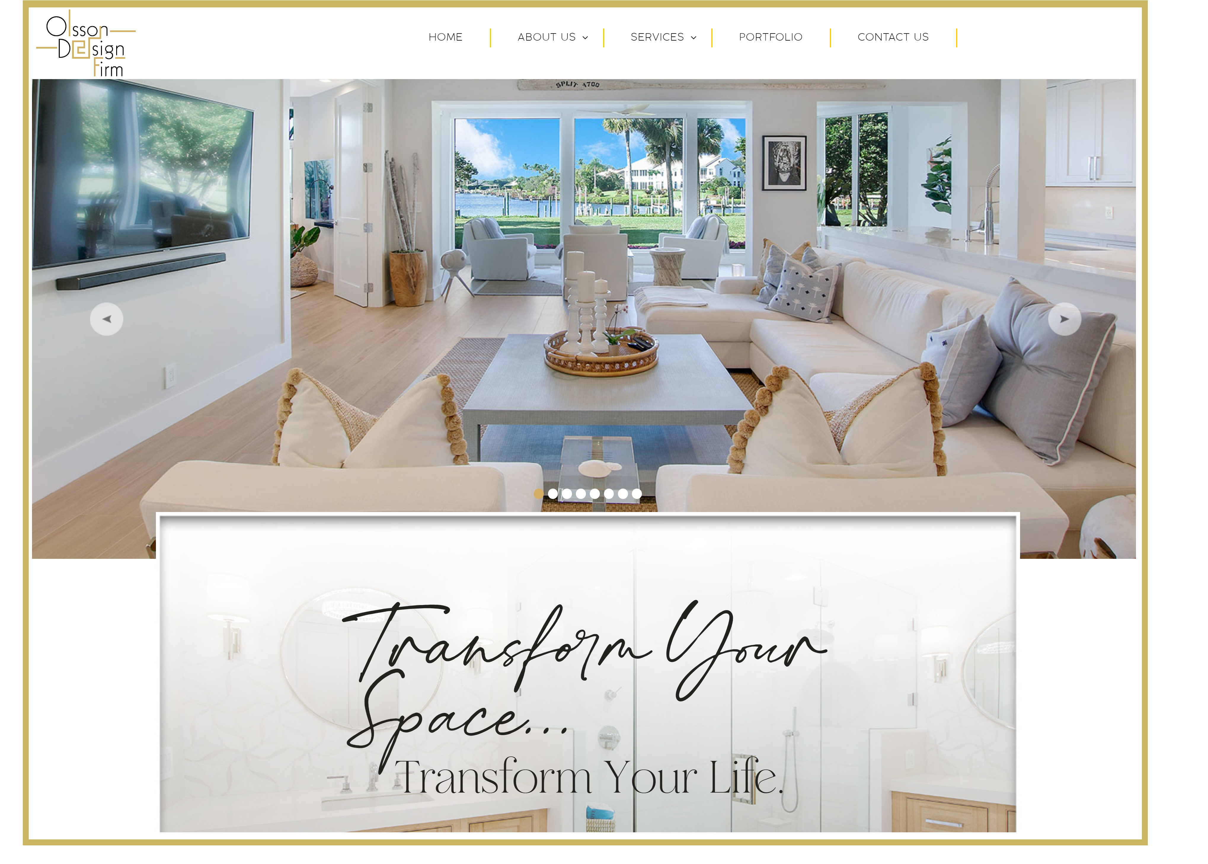 New website for Olsson Design Firm 