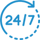 24×7 Support